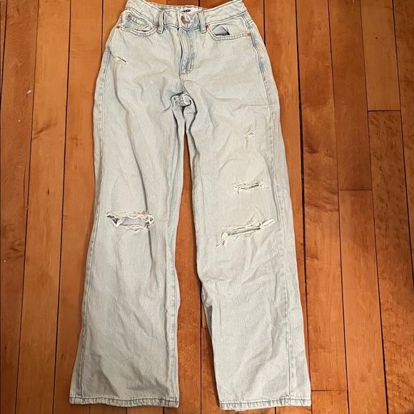 Garage Denim - Wide-leg mid rise Garage jeans